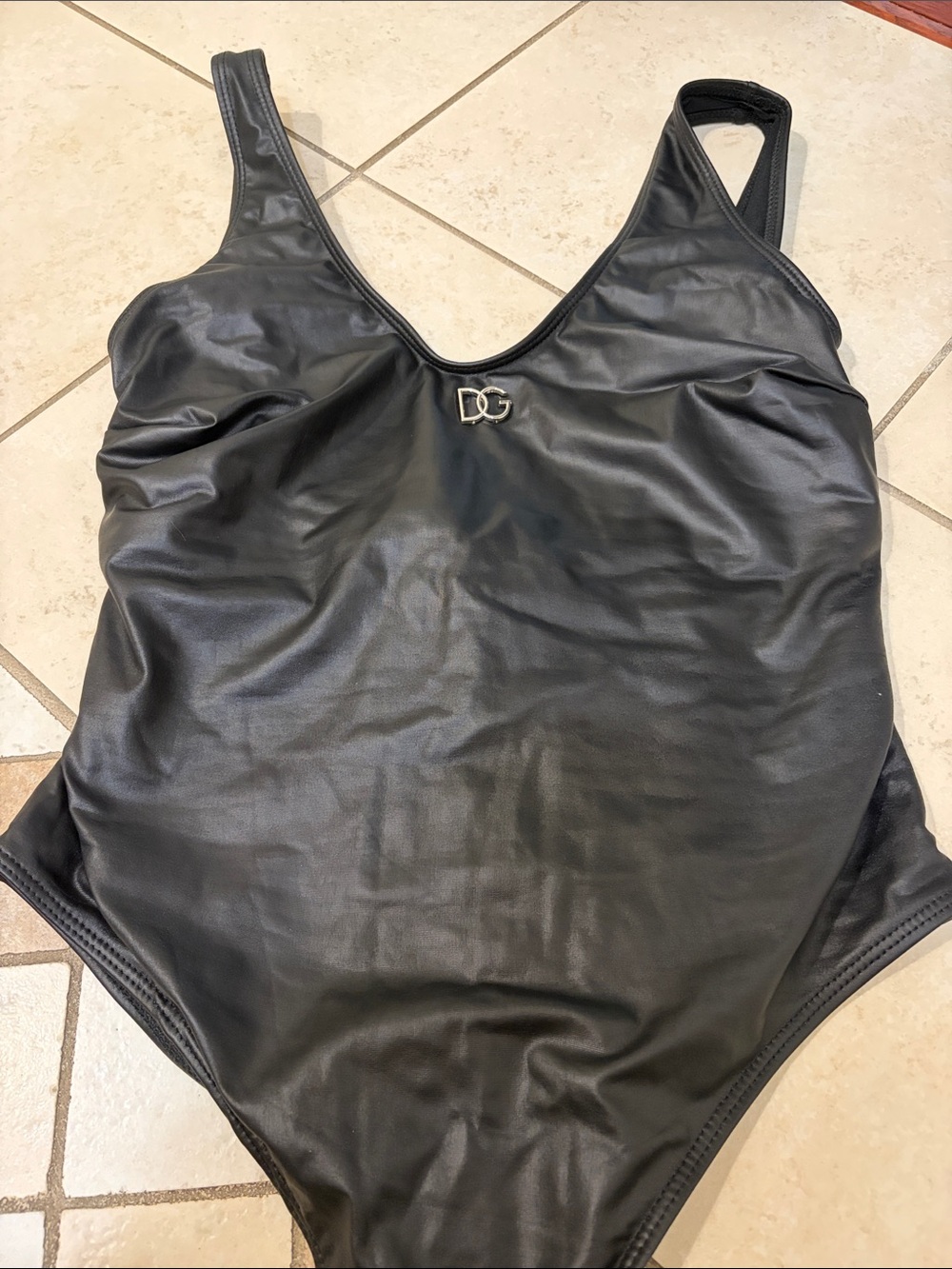 DG Black Logo One-Piece Swimsuit